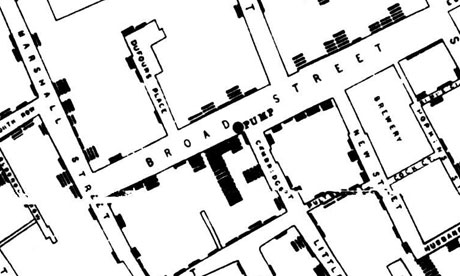 John Snow's cholera map of Soho