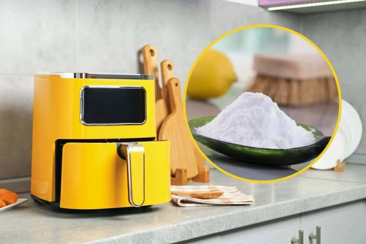 Pulire con il bicarbonato il cestello della friggitrice ad aria