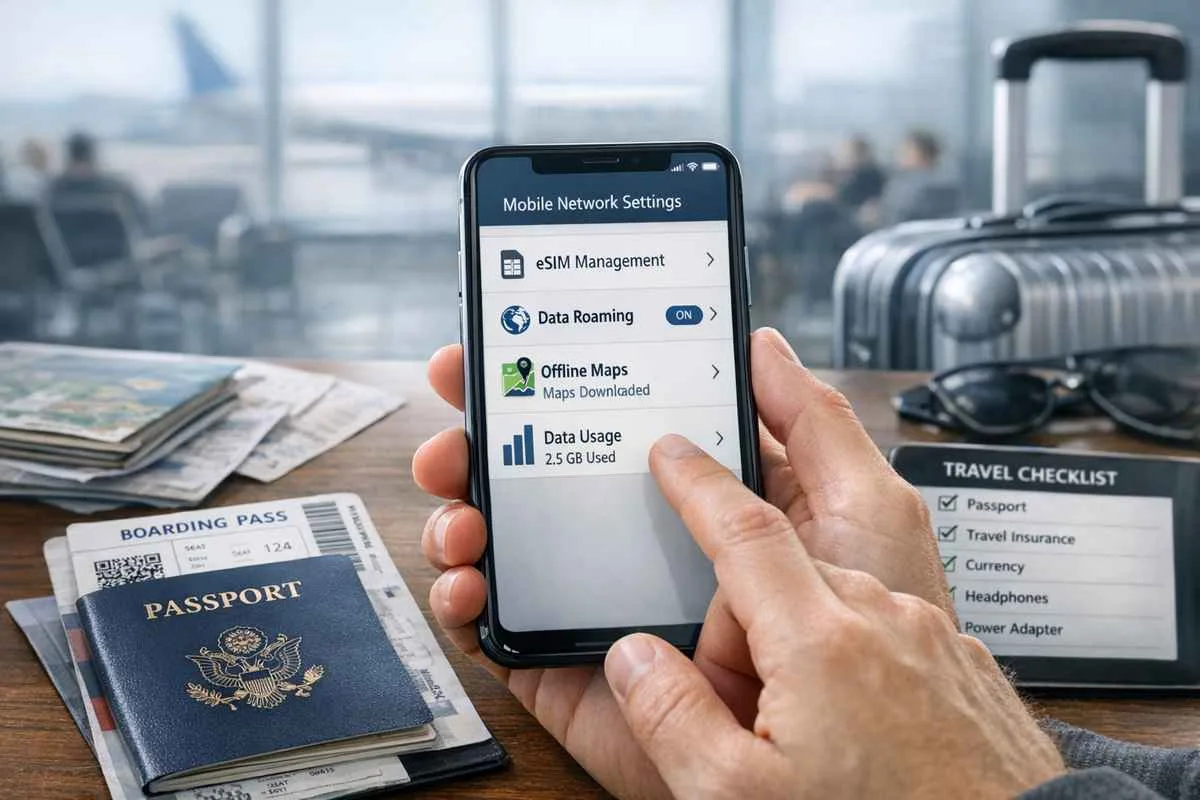 Checklist digitale per partire connessi: cosa preparare sullo smartphone prima di un viaggio all’estero