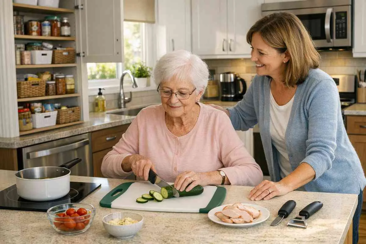 Come rendere la cucina più sicura per gli anziani senza spegnere l’autonomia