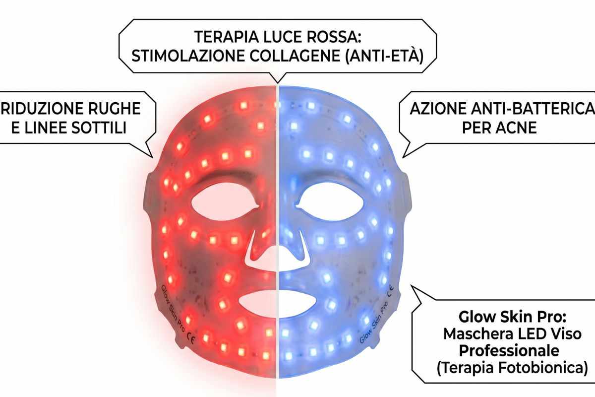 Led maschera antirughe