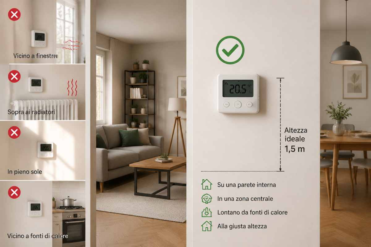Termostato dove posizionarlo per risparmiare LSDI.it