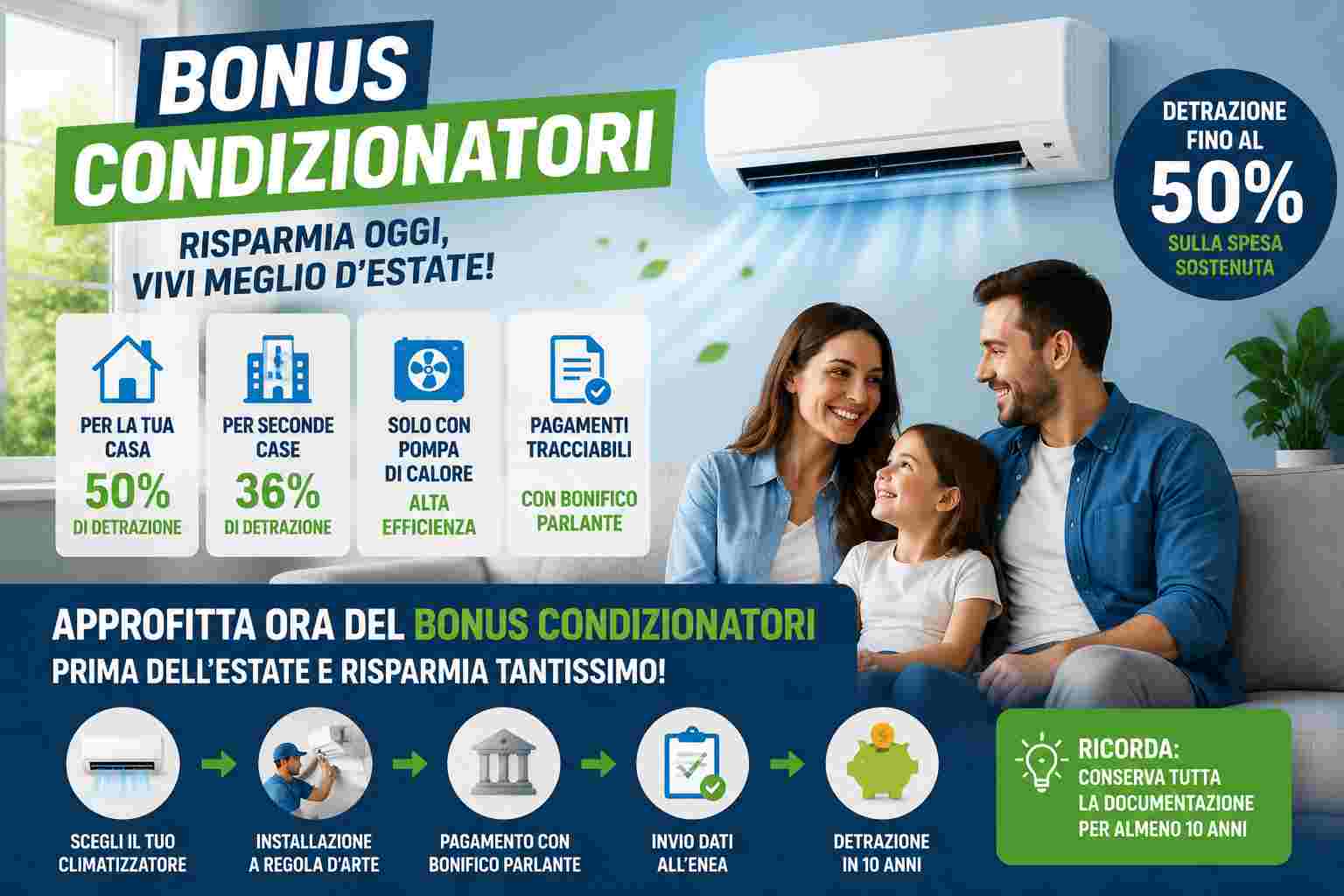 Tutte le informazioni sul Bonus condizionatori 2026 LSDI.it