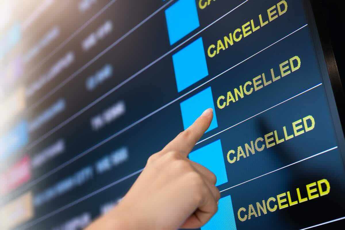 Volo cancellato diritti del viaggiatore