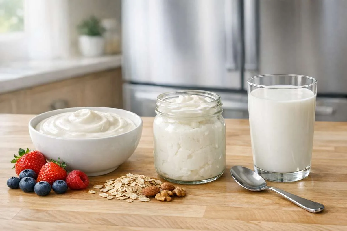 Yogurt greco, skyr e kefir: differenze, benefici e criteri per scegliere quello giusto
