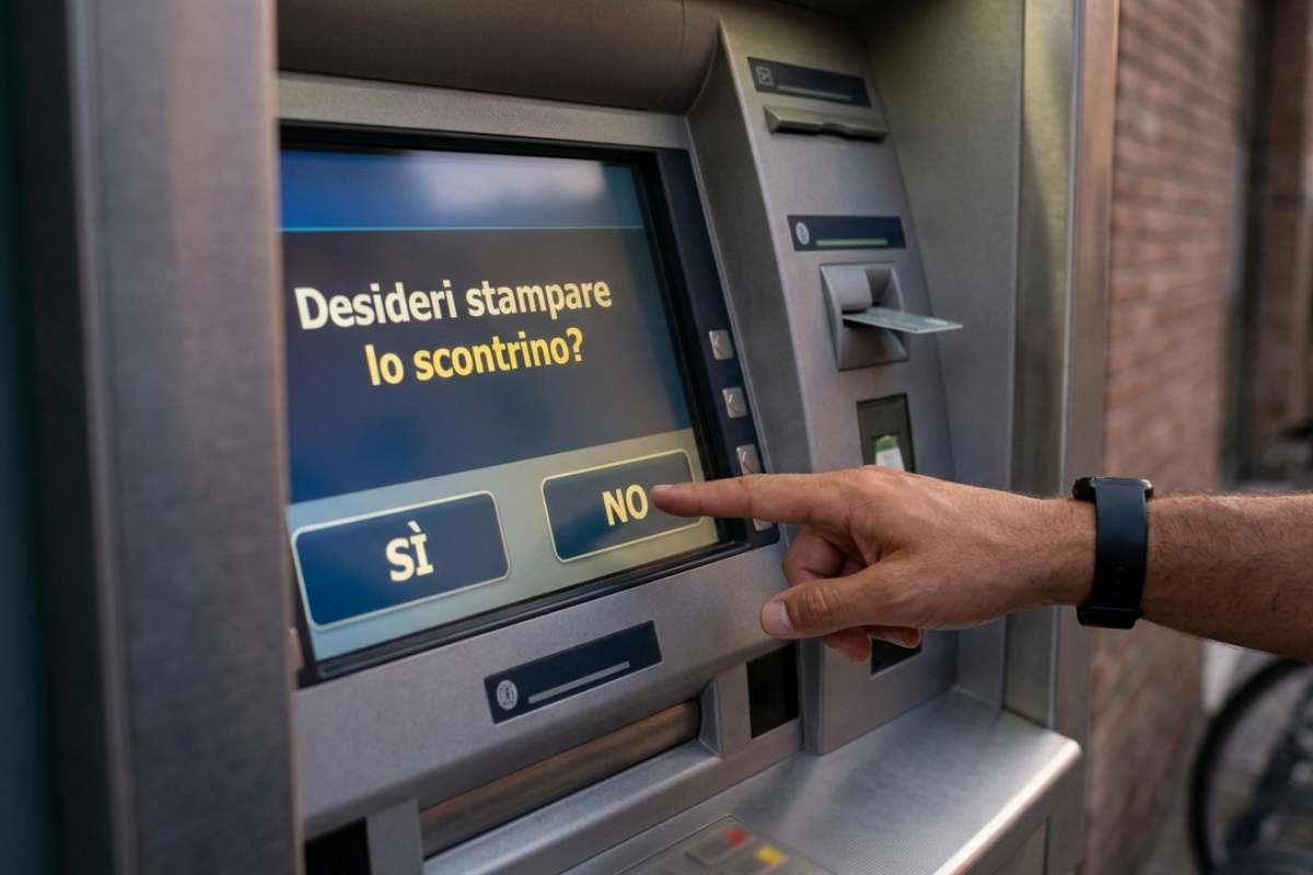 Bancomat scontrino