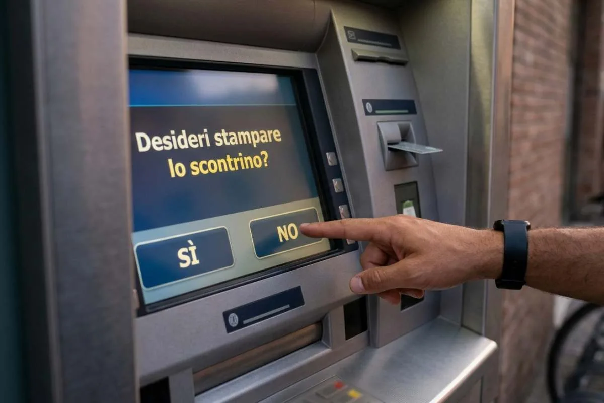 Bancomat scontrino