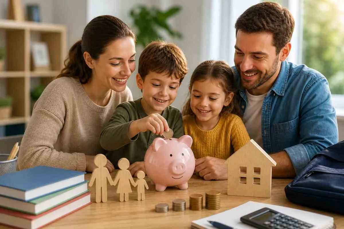 Famiglia salvadanaio