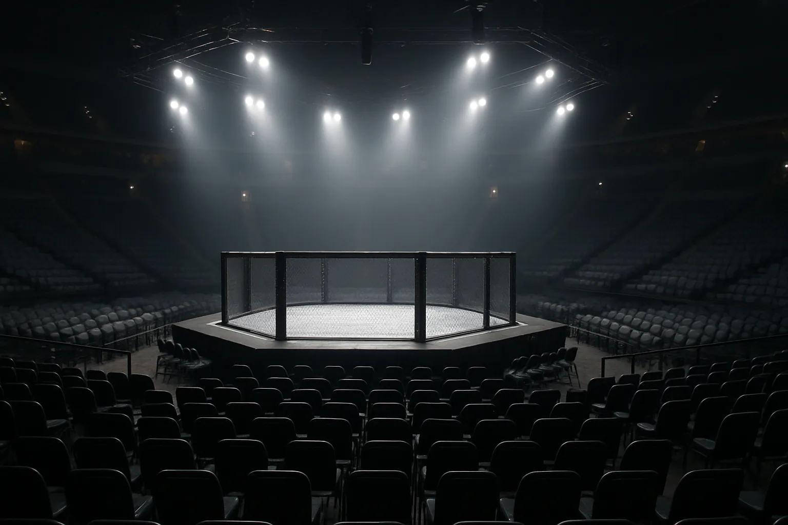 Arena MMA illuminata per UFC Fight Night