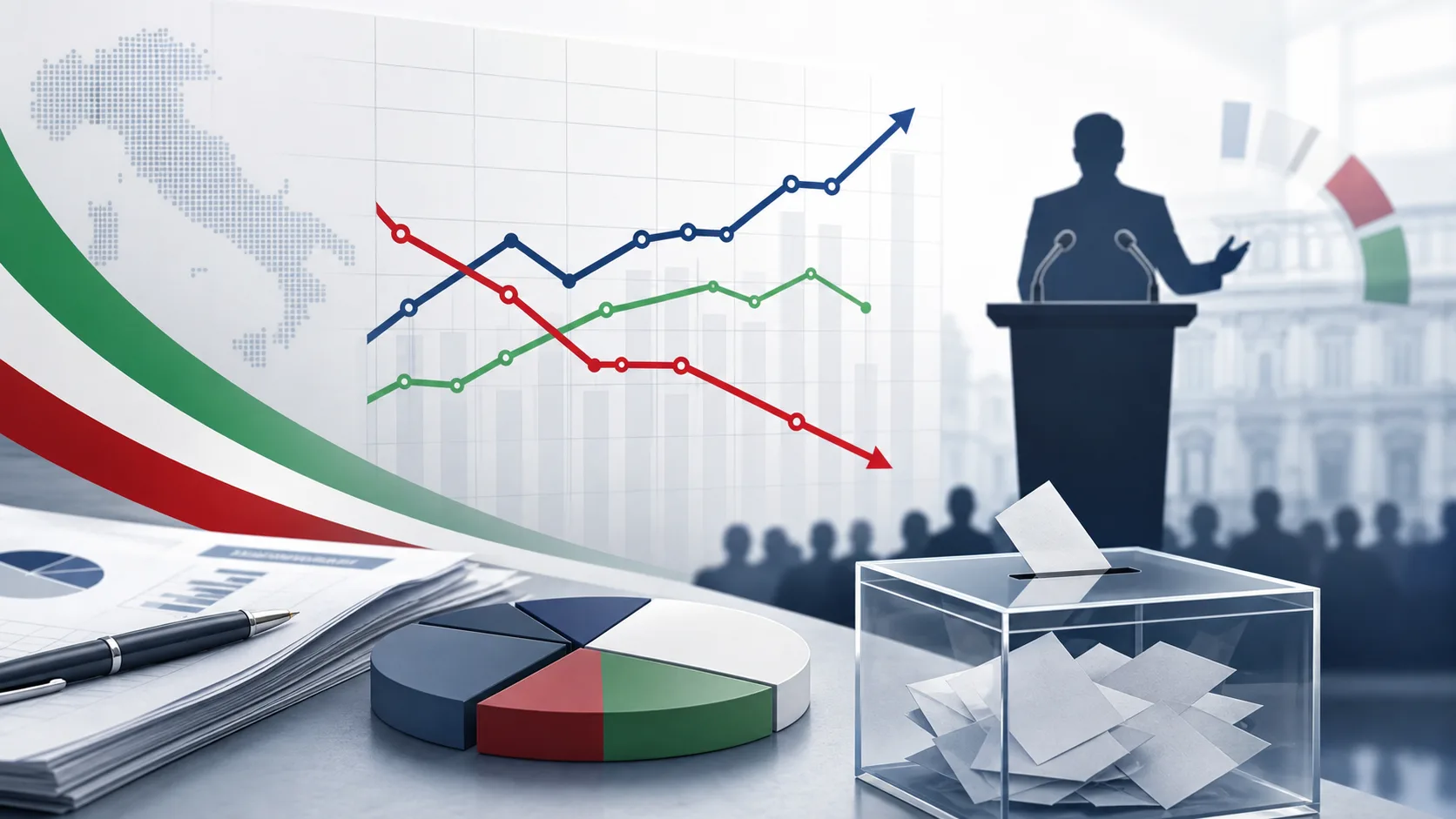 Sondaggi politici con Futuro Nazionale di Vannacci e Lega al 5,3%
