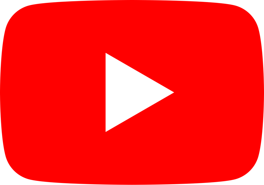 Icona rossa di YouTube con simbolo play bianco