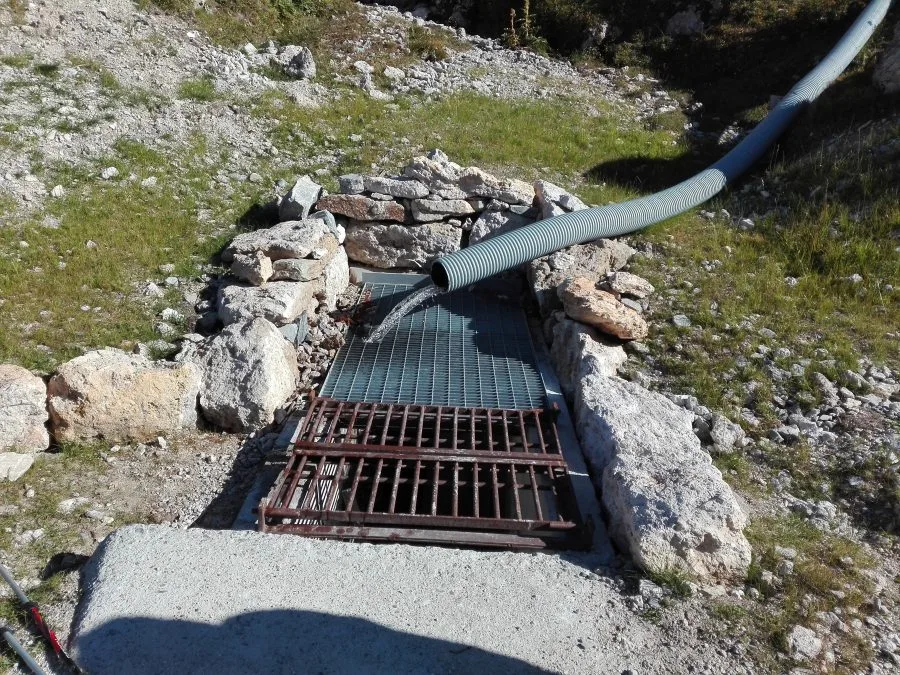 Ingresso a monte del Gran Pertus sopra Chiomonte in Val di Susa