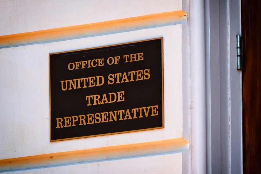 Ingresso dell Office of the United States Trade Representative a Washington
