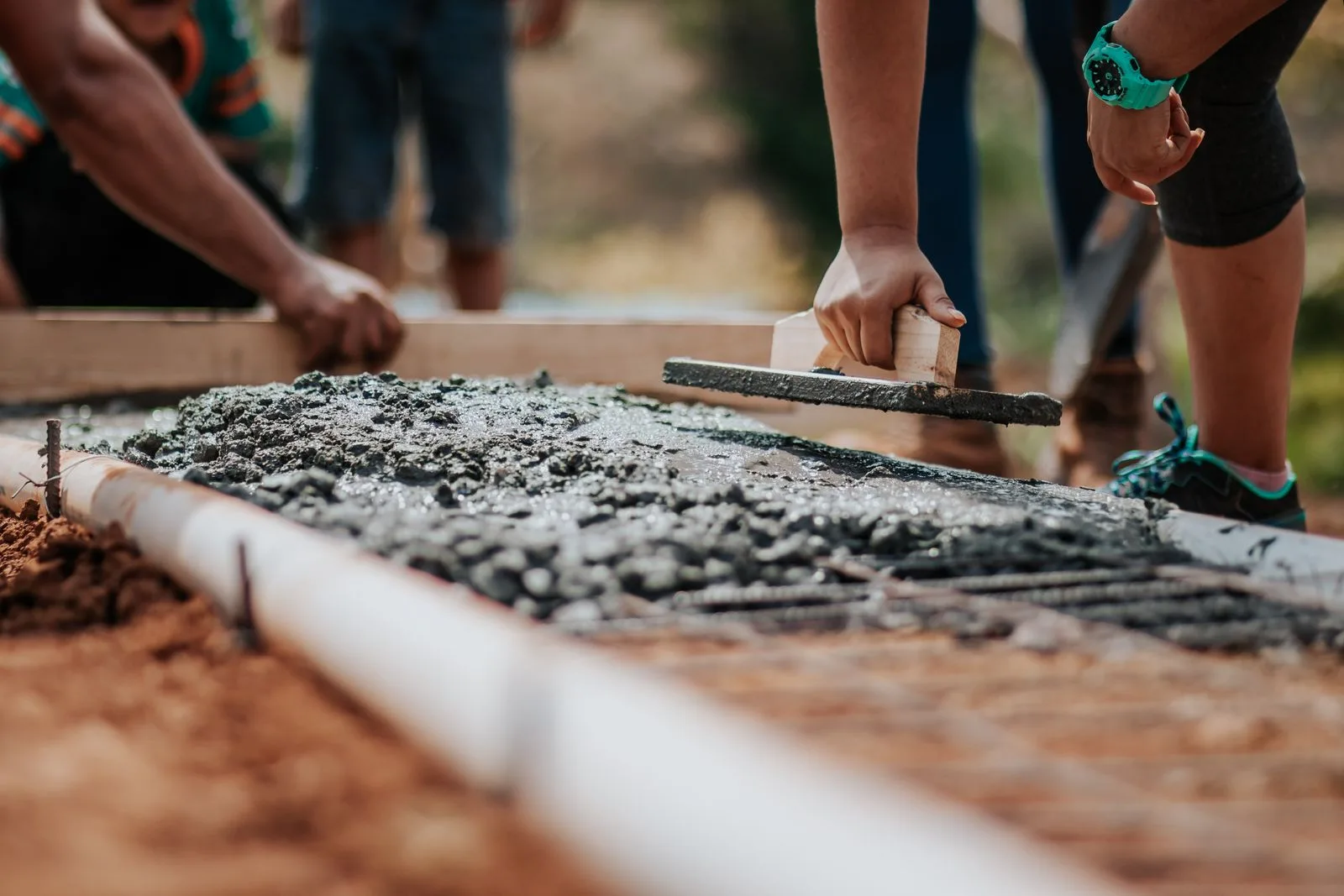 Edifici e paesaggio urbano, immagine di contesto su calcestruzzo e città