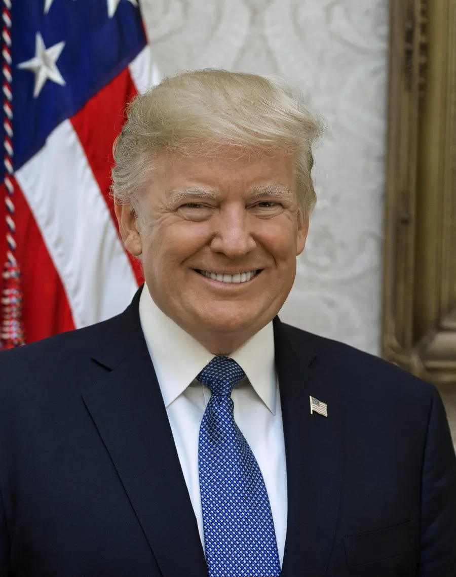 Donald Trump ritratto ufficiale alla Casa Bianca