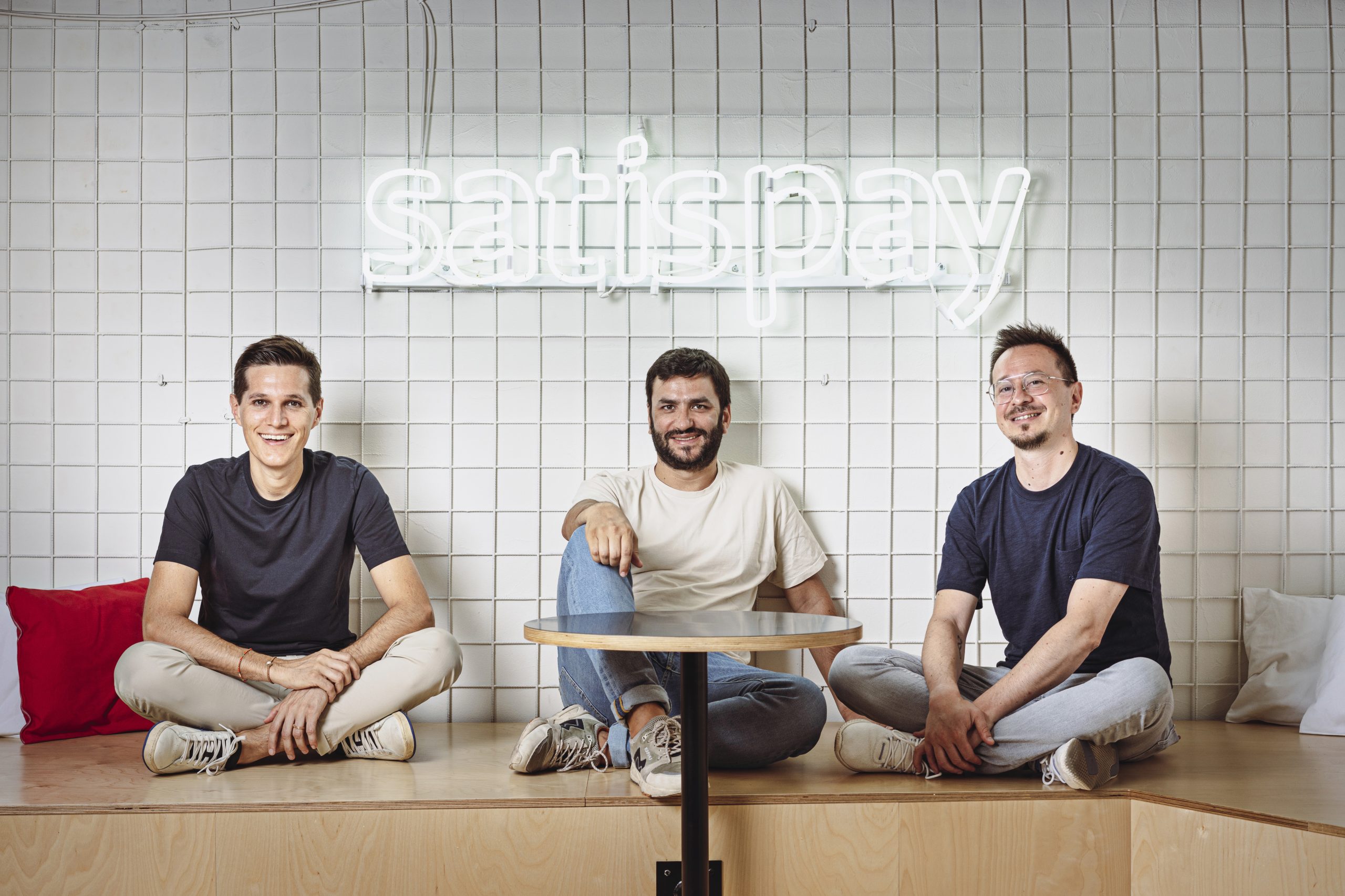 I cofondatori di Satispay nella sede della fintech italiana