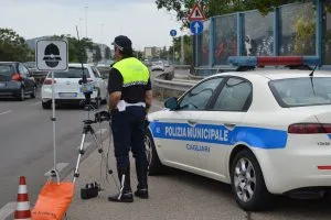Controllo velocita con autovelox a Cagliari
