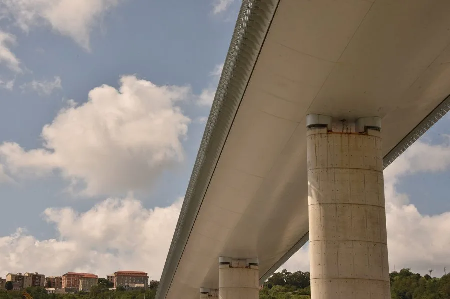 Il viadotto Genova San Giorgio costruito dopo il crollo del Ponte Morandi