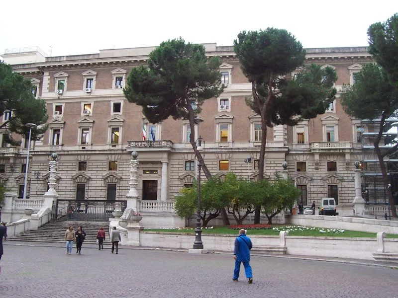 Facciata del Palazzo del Viminale a Roma