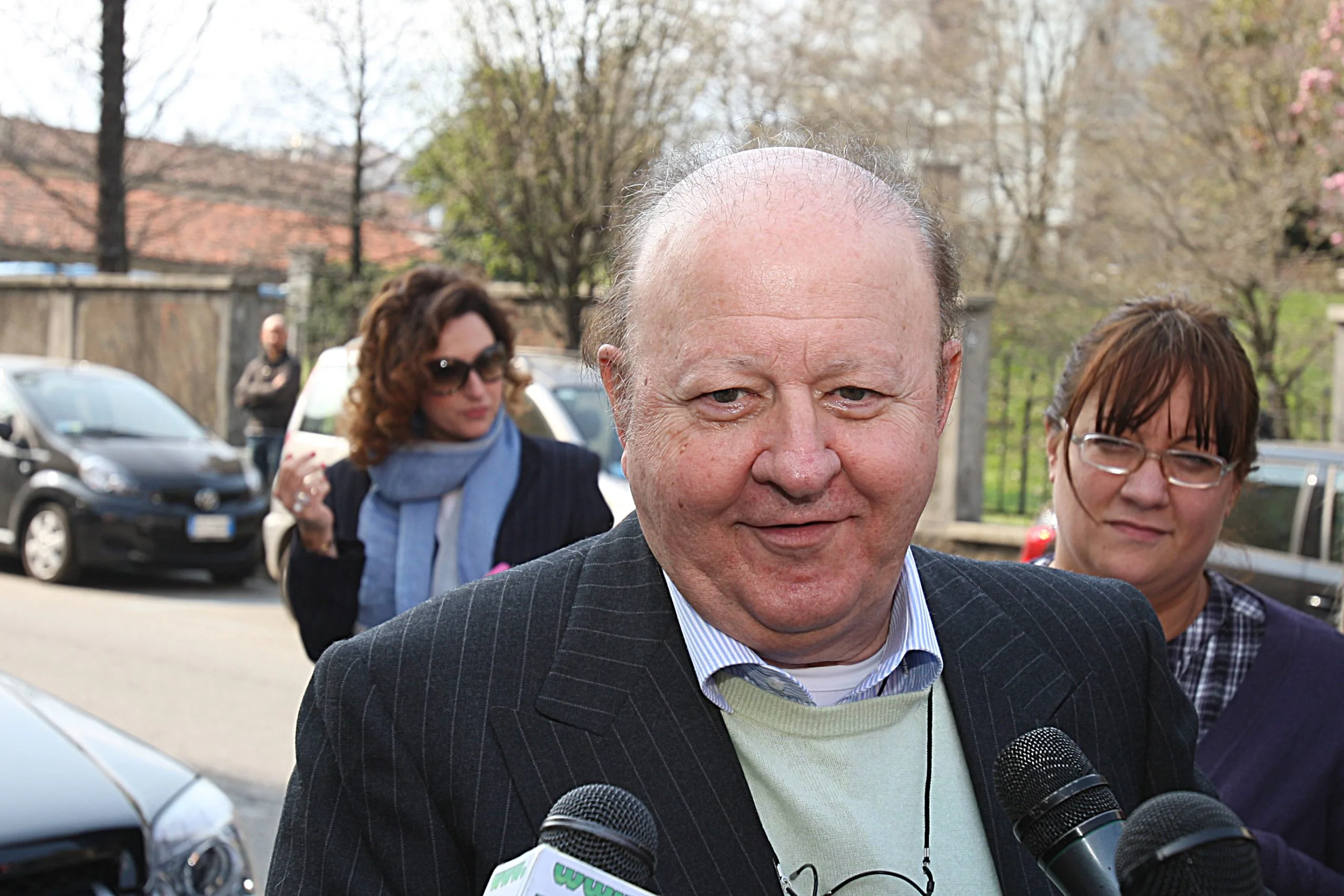 Massimo Boldi durante un incontro pubblico