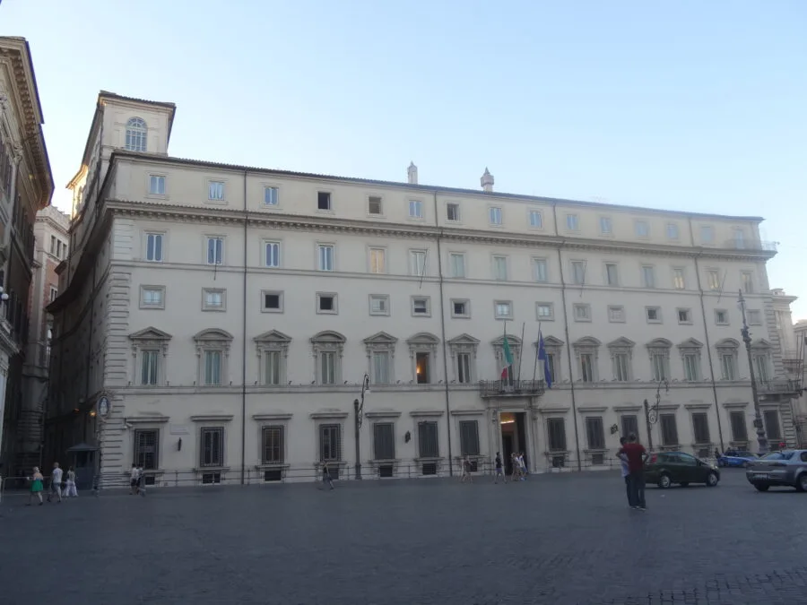Palazzo Chigi a Roma, sede della Presidenza del Consiglio