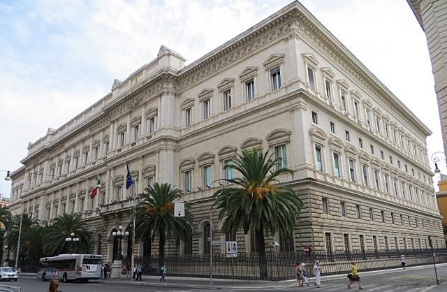 Palazzo Koch sede della Banca d’Italia a Roma