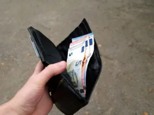 Euro in un portafoglio