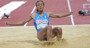 Larissa Iapichino nel salto in lungo