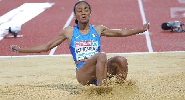 Larissa Iapichino nel salto in lungo