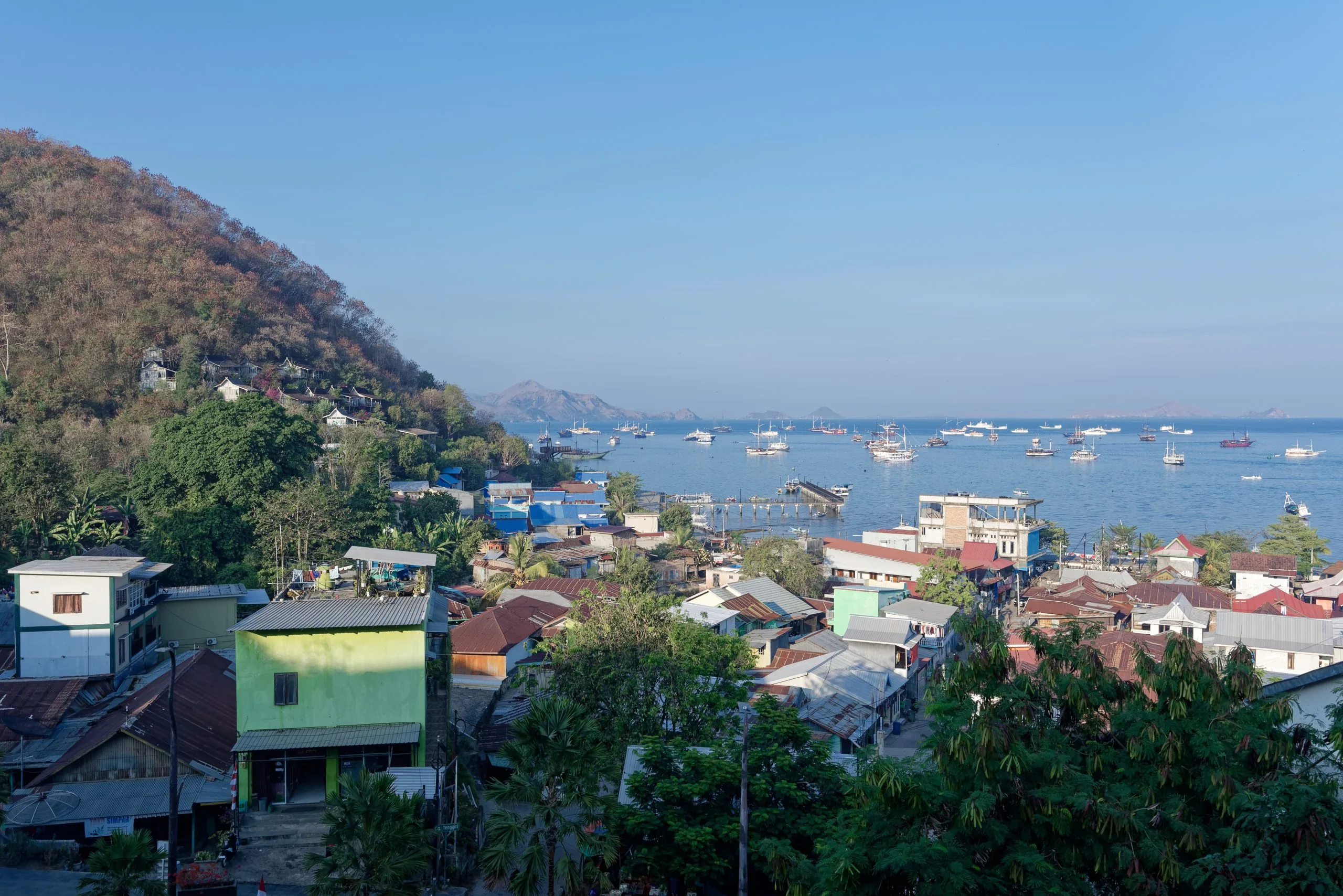 Veduta di Labuan Bajo sull'isola di Flores in Indonesia