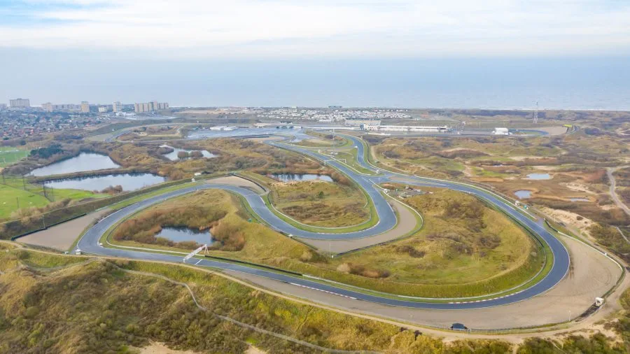 Veduta aerea del Circuit Zandvoort, sede del Gran Premio d'Olanda di Formula 1