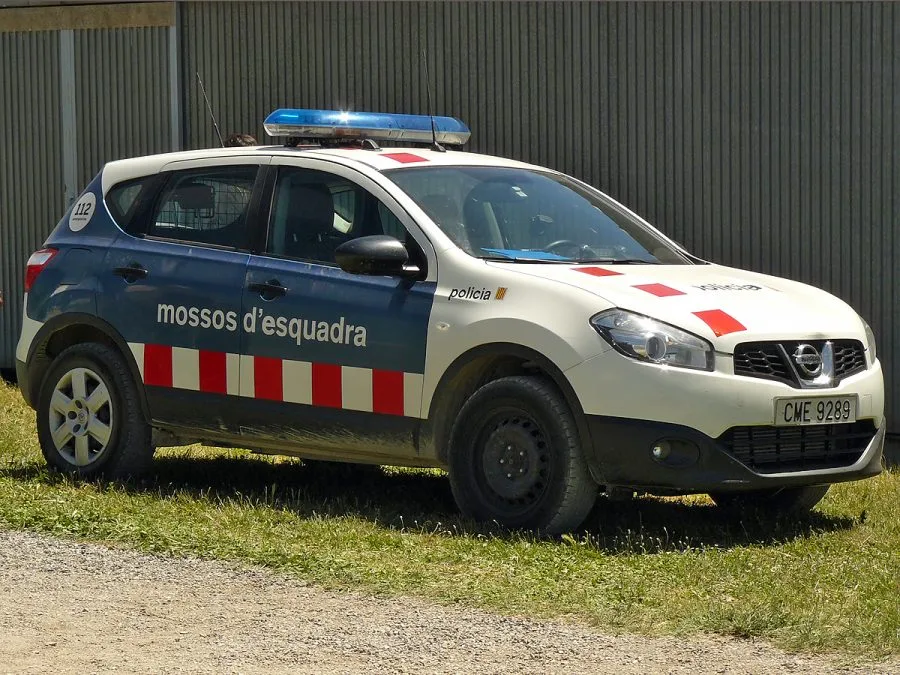 Auto dei Mossos d Esquadra a Barcellona