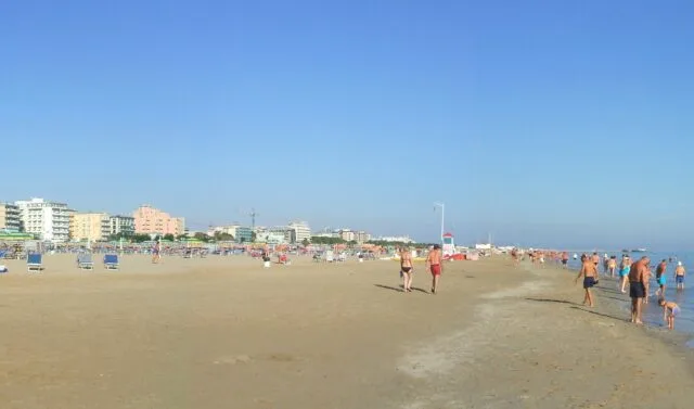 Spiaggia di Rimini in estate