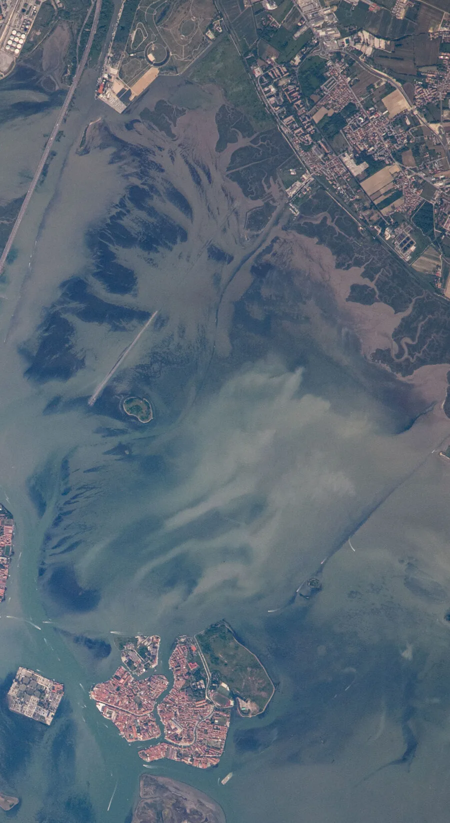 Ripresa satellitare del Canale di Tessera e della laguna di Venezia