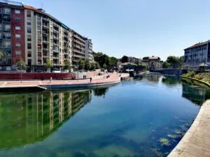Darsena di Milano e collegamento con il Naviglio Grande