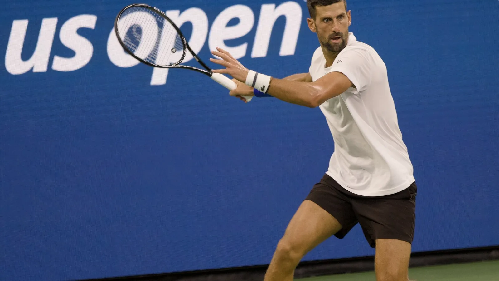 Novak Djokovic in campo allo US Open 2026