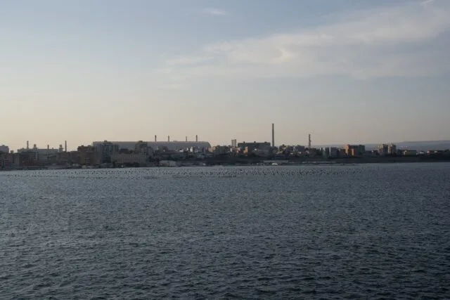 Ex Ilva di Taranto vista dal mare