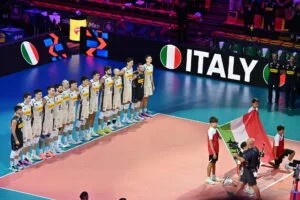 Nazionale italiana schierata al PalaPanini contro la Cechia