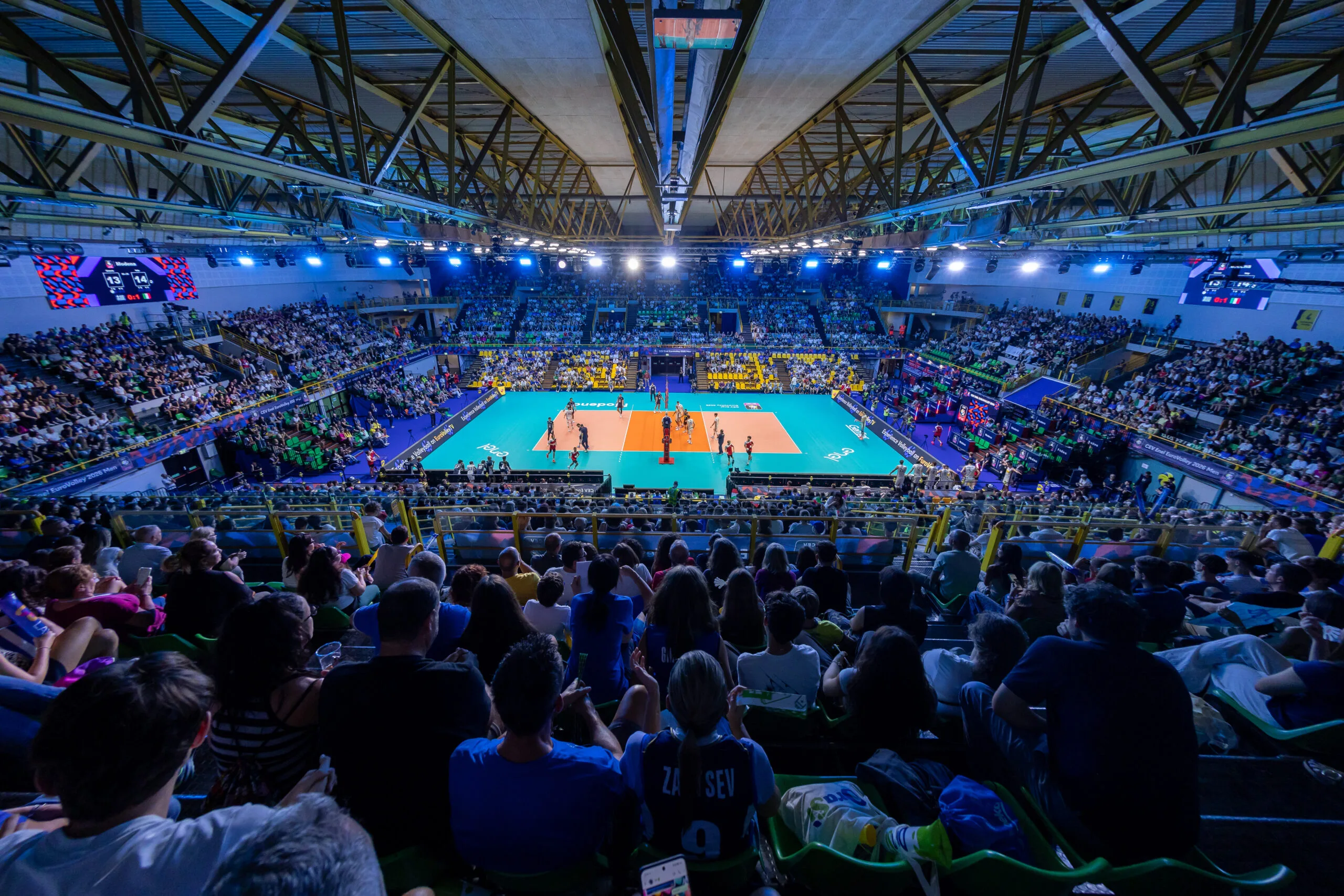 PalaPanini di Modena durante Italia Grecia agli Europei di volley 2026