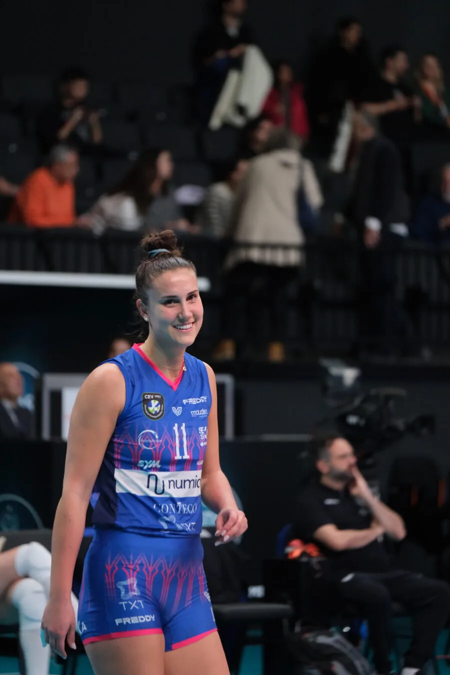 Anna Danesi durante una partita di volley