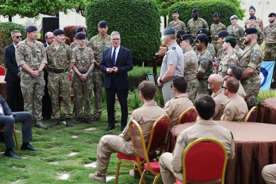 Personale militare alla King Fahd Air Base di Ta'if in Arabia Saudita