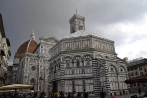 Firenze, Duomo e Battistero: fotografia d’archivio del