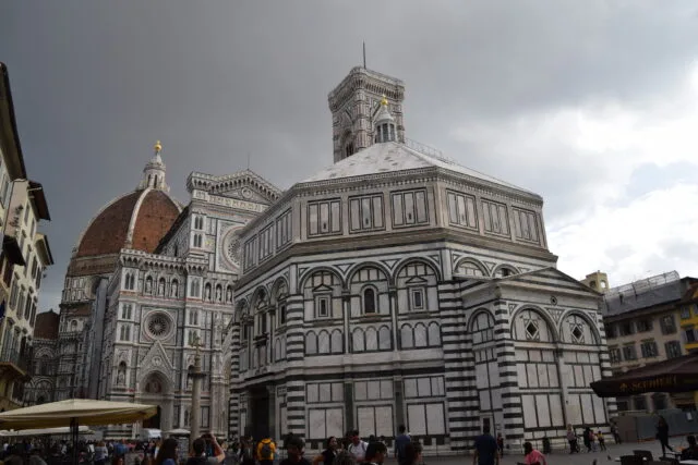 Firenze, Duomo e Battistero: fotografia d’archivio del
