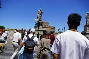Visitatori a Roma, fotografia di contesto