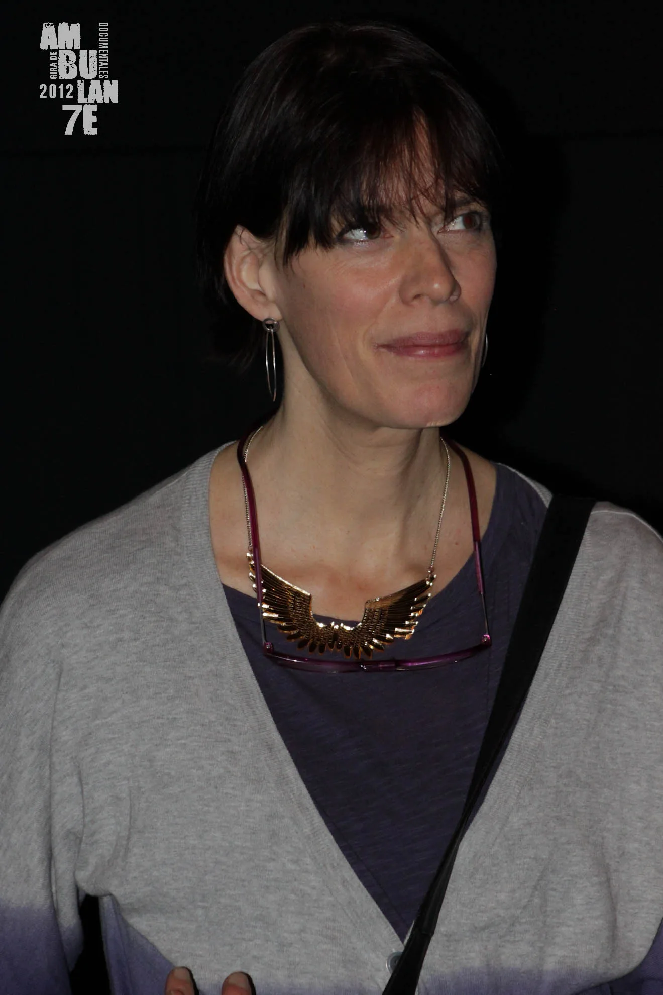 Ritratto di Clio Barnard durante una proiezione di The Arbor in Messico nel 2012