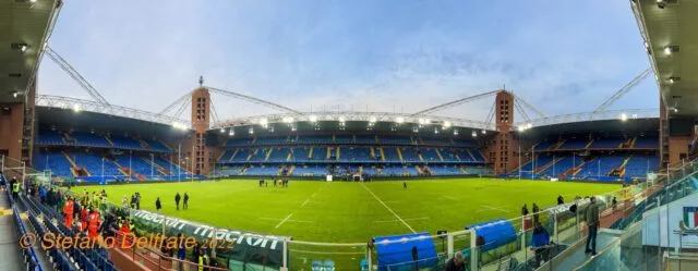 Stadio Luigi Ferraris prima di Italia Sudafrica, archivio