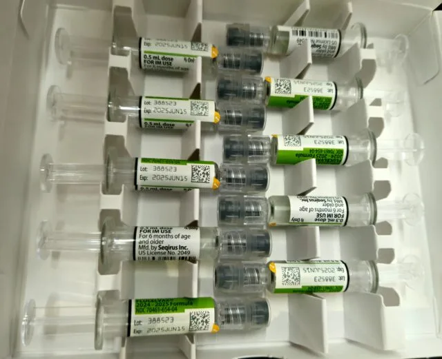 Siringhe di vaccino antinfluenzale