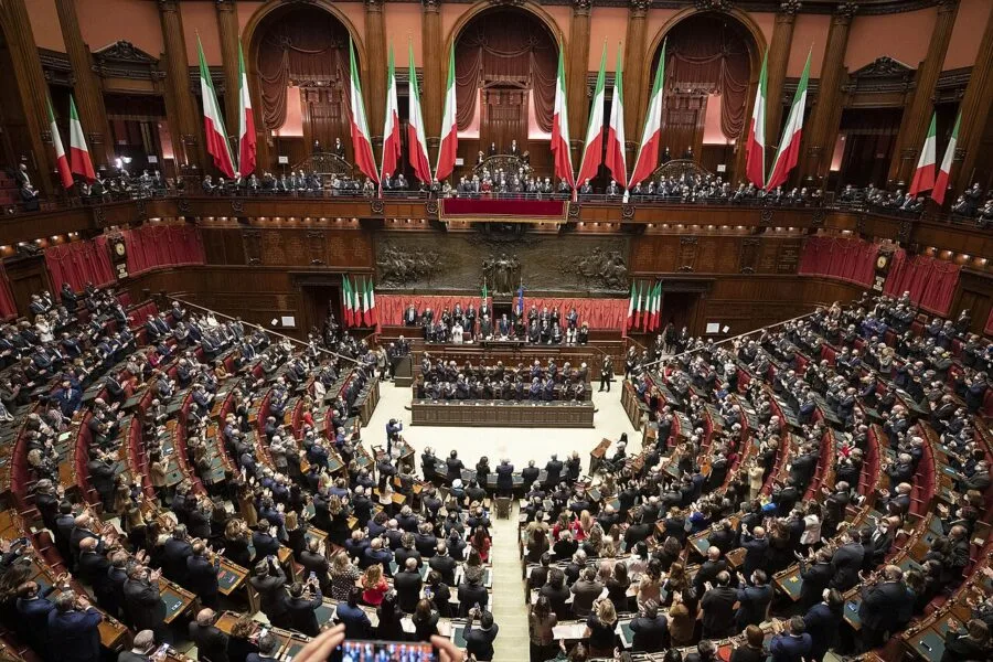 Aula della Camera dei deputati a Palazzo Montecitorio