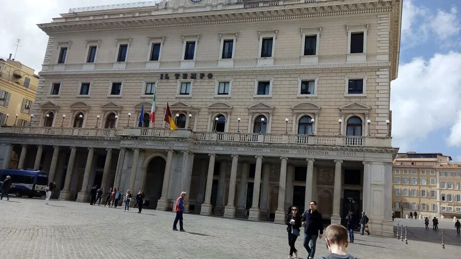 Palazzo Montecitorio a Roma, sede della Camera dei deputati