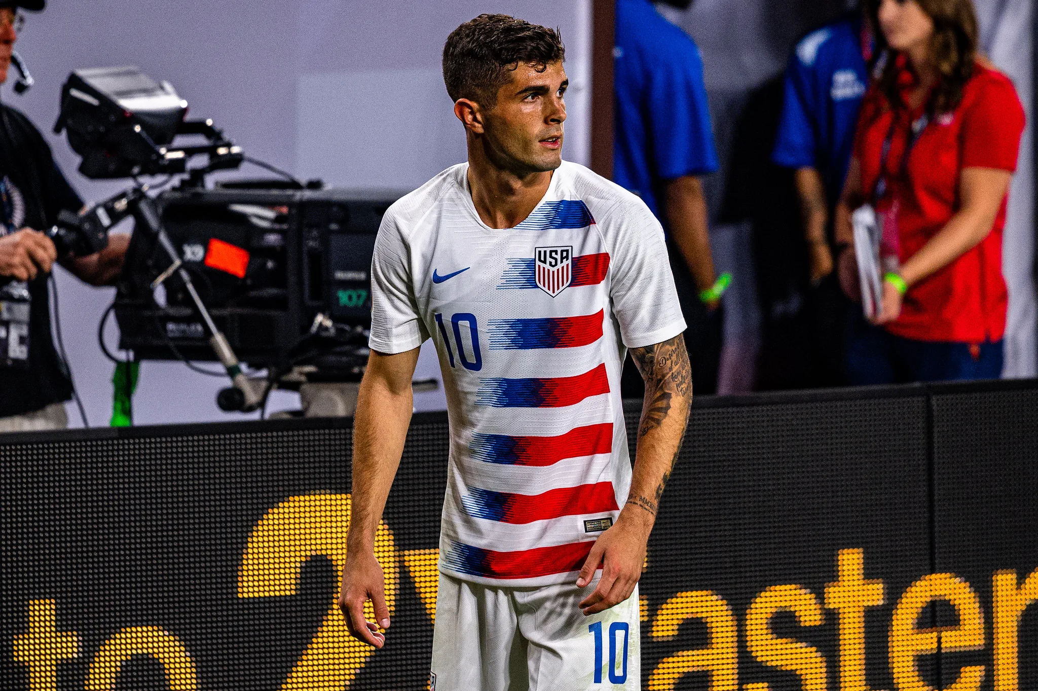 Christian Pulisic con la maglia degli Stati Uniti nel giugno 2019, foto d’archivio
